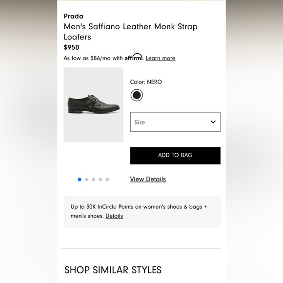 COPY - Prada Men’s size 9in great condition Authentic made in Italy - Picture 6 of 8